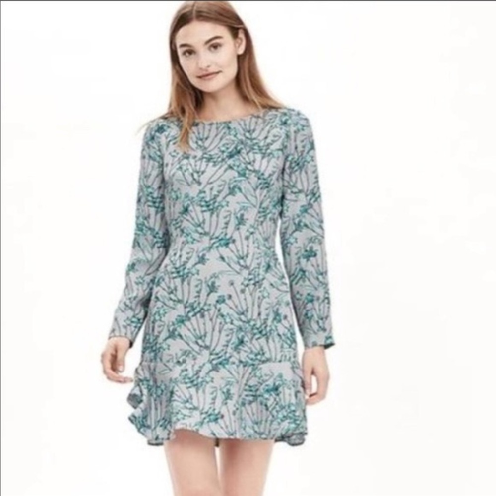 Banana Republic Drop Waist Long Sleeve Dress SZ6